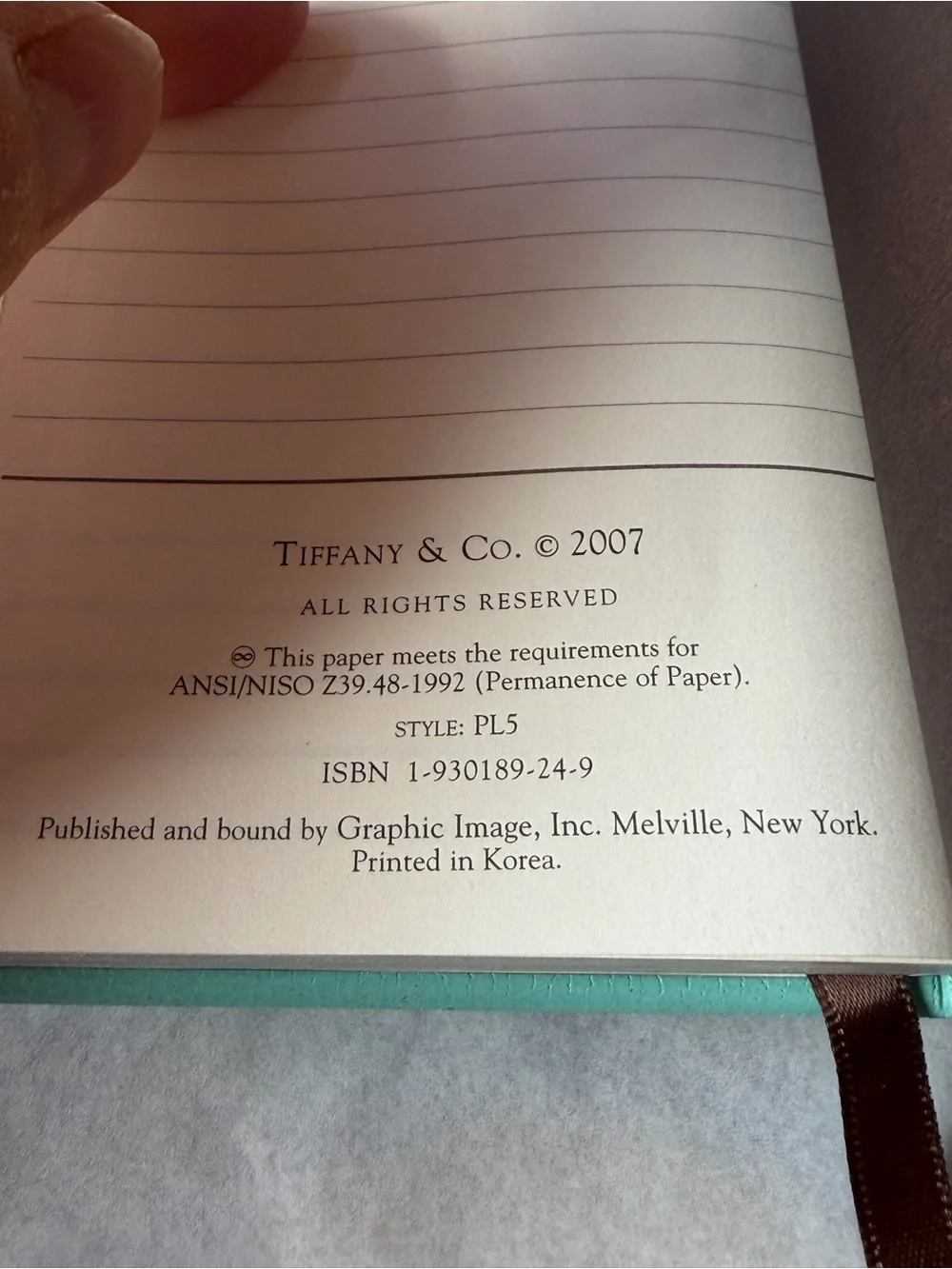 🩵📒🩵 TIFFANY & CO. POCKET JOURNAL 🩵📒🩵 NWOT 🩵📒🩵